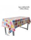 Jednorożec dekoracja urodzinowa obrus papierowe serwetki talerze stojak na babeczki Baby Shower jednorożec Decor akcesoria na im