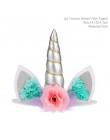 TAOUP 5pc jednorazowy tatuaż jednorożec naklejki z okazji urodzin jednorożec wystrój Baby Shower dziewczyna Unicornio Birthday P