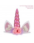 TAOUP 5pc jednorazowy tatuaż jednorożec naklejki z okazji urodzin jednorożec wystrój Baby Shower dziewczyna Unicornio Birthday P