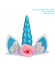 TAOUP 5pc jednorazowy tatuaż jednorożec naklejki z okazji urodzin jednorożec wystrój Baby Shower dziewczyna Unicornio Birthday P