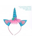TAOUP 5pc jednorazowy tatuaż jednorożec naklejki z okazji urodzin jednorożec wystrój Baby Shower dziewczyna Unicornio Birthday P