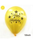 Złoto konfetti formularz e-maila znajdą balony 12 cal nadmuchiwany balon lateksowe czarne baner urodzinowy dekoracja urodzinowa 