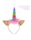 TAOUP 5pc jednorazowy tatuaż jednorożec naklejki z okazji urodzin jednorożec wystrój Baby Shower dziewczyna Unicornio Birthday P