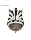 Dżungla Party balony w kształcie zwierząt Zoo zwierząt dżungla motyw dekoracja urodzinowa dla dzieci balony urodzinowe impreza w