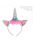 TAOUP 5pc jednorazowy tatuaż jednorożec naklejki z okazji urodzin jednorożec wystrój Baby Shower dziewczyna Unicornio Birthday P