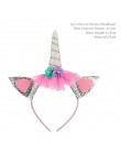 TAOUP 5pc jednorazowy tatuaż jednorożec naklejki z okazji urodzin jednorożec wystrój Baby Shower dziewczyna Unicornio Birthday P