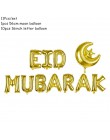 Eid Mubarak Banner balony Ramadan Kareem dekoracje Ramadan Mubarak muzułmański islamski festiwal Party DIY dekoracje