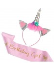 Jednorożec dekoracja urodzinowa obrus papierowe serwetki talerze stojak na babeczki Baby Shower jednorożec Decor akcesoria na im