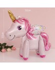 TAOUP 5pc jednorazowy tatuaż jednorożec naklejki z okazji urodzin jednorożec wystrój Baby Shower dziewczyna Unicornio Birthday P