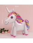TAOUP 5pc jednorazowy tatuaż jednorożec naklejki z okazji urodzin jednorożec wystrój Baby Shower dziewczyna Unicornio Birthday P