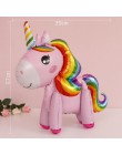 TAOUP 5pc jednorazowy tatuaż jednorożec naklejki z okazji urodzin jednorożec wystrój Baby Shower dziewczyna Unicornio Birthday P