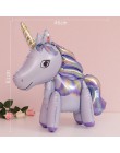 TAOUP 5pc jednorazowy tatuaż jednorożec naklejki z okazji urodzin jednorożec wystrój Baby Shower dziewczyna Unicornio Birthday P