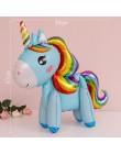 TAOUP 5pc jednorazowy tatuaż jednorożec naklejki z okazji urodzin jednorożec wystrój Baby Shower dziewczyna Unicornio Birthday P