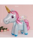 TAOUP 5pc jednorazowy tatuaż jednorożec naklejki z okazji urodzin jednorożec wystrój Baby Shower dziewczyna Unicornio Birthday P