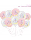 TAOUP 5pc jednorazowy tatuaż jednorożec naklejki z okazji urodzin jednorożec wystrój Baby Shower dziewczyna Unicornio Birthday P