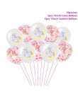 TAOUP 5pc jednorazowy tatuaż jednorożec naklejki z okazji urodzin jednorożec wystrój Baby Shower dziewczyna Unicornio Birthday P