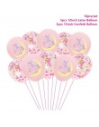 TAOUP 5pc jednorazowy tatuaż jednorożec naklejki z okazji urodzin jednorożec wystrój Baby Shower dziewczyna Unicornio Birthday P