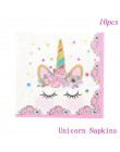 TAOUP 5pc jednorazowy tatuaż jednorożec naklejki z okazji urodzin jednorożec wystrój Baby Shower dziewczyna Unicornio Birthday P