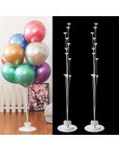 2 zestawy 11 tubek balony z tworzywa sztucznego stoją dekoracje ślubne balony kolumna Baby Shower Party balon wystrój dorosłych 