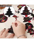 OurWarm 24 sztuk magiczny kolor zdrapka boże narodzenie ozdoby choinkowe zarysowania papier artystyczny Coloring Cards skrobanie
