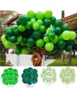 Mięta zielone balony jasnozielone balony balony balony ciemne Rreen balon dekoracje na przyjęcie urodzinowe dzieci dżungla impre