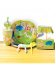 WEIGAO Jungle Party baner urodzinowy Garland liczba zwierząt cyfrowe balony pierwszy Baby Boy dekoracja urodzinowa dla dzieci