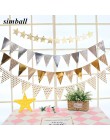 12 flagi 18cm różowe złoto girlandy urodziny chorągiewki banery proporczyk Baby Shower ślub Garland flagi artykuły do dekoracji 