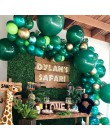Mięta zielone balony jasnozielone balony balony balony ciemne Rreen balon dekoracje na przyjęcie urodzinowe dzieci dżungla impre