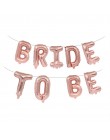 Ślub wieczór panieński 16 cal złoto srebro litery bride to be z balonów foliowych diamentowy pierścionek balon na wieczór panień