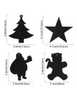 OurWarm 24 sztuk magiczny kolor zdrapka boże narodzenie ozdoby choinkowe zarysowania papier artystyczny Coloring Cards skrobanie