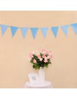12 flagi 18cm różowe złoto girlandy urodziny chorągiewki banery proporczyk Baby Shower ślub Garland flagi artykuły do dekoracji 