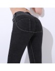 NORMOV Sexy kobiety dżinsy Skinny legginsy Bodycon niskiej talii leginsy jeansowe Push Up dżinsy rurki Legins Mujer główna ulica