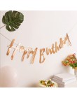 12 flagi 18cm różowe złoto girlandy urodziny chorągiewki banery proporczyk Baby Shower ślub Garland flagi artykuły do dekoracji 