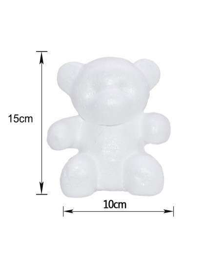 1Pc styropian styropian piankowa piłka róża niedźwiedź białe serce Craft dla DIY strona dekoracji ślub urodziny walentynki preze