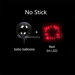 Balon Led przezroczysty hel jasne świecące balony z kijami ślubne dekoracje na imprezę urodzinową dzieci LED lekki balon