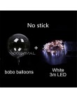 Balon Led przezroczysty hel jasne świecące balony z kijami ślubne dekoracje na imprezę urodzinową dzieci LED lekki balon