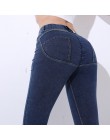 NORMOV Sexy kobiety dżinsy Skinny legginsy Bodycon niskiej talii leginsy jeansowe Push Up dżinsy rurki Legins Mujer główna ulica