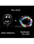 Balon Led przezroczysty hel jasne świecące balony z kijami ślubne dekoracje na imprezę urodzinową dzieci LED lekki balon