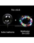 Balon Led przezroczysty hel jasne świecące balony z kijami ślubne dekoracje na imprezę urodzinową dzieci LED lekki balon