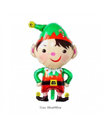 Balony foliowe na boże narodzenie święty mikołaj balon bałwanek Globos Xmas Deer Penguin balon ozdoby świąteczne na dom nowy rok