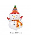Balony foliowe na boże narodzenie święty mikołaj balon bałwanek Globos Xmas Deer Penguin balon ozdoby świąteczne na dom nowy rok