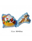 Balony foliowe na boże narodzenie święty mikołaj balon bałwanek Globos Xmas Deer Penguin balon ozdoby świąteczne na dom nowy rok