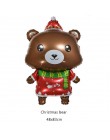 Balony foliowe na boże narodzenie święty mikołaj balon bałwanek Globos Xmas Deer Penguin balon ozdoby świąteczne na dom nowy rok