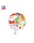 Balony foliowe na boże narodzenie święty mikołaj balon bałwanek Globos Xmas Deer Penguin balon ozdoby świąteczne na dom nowy rok