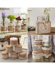 2 metry/szt. Szerokość 5cm juta juta rolki wstążka jutowa z koronką wiejskie dekoracje ślubne w stylu vintage Ornament juta Wedd