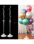 2 zestawy 11 tubek balony z tworzywa sztucznego stoją dekoracje ślubne balony kolumna Baby Shower Party balon wystrój dorosłych 