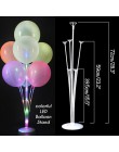 2 zestawy 11 tubek balony z tworzywa sztucznego stoją dekoracje ślubne balony kolumna Baby Shower Party balon wystrój dorosłych 