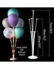 2 zestawy 11 tubek balony z tworzywa sztucznego stoją dekoracje ślubne balony kolumna Baby Shower Party balon wystrój dorosłych 