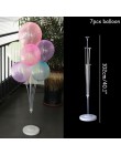 2 zestawy 11 tubek balony z tworzywa sztucznego stoją dekoracje ślubne balony kolumna Baby Shower Party balon wystrój dorosłych 