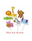 WEIGAO Jungle Party baner urodzinowy Garland liczba zwierząt cyfrowe balony pierwszy Baby Boy dekoracja urodzinowa dla dzieci